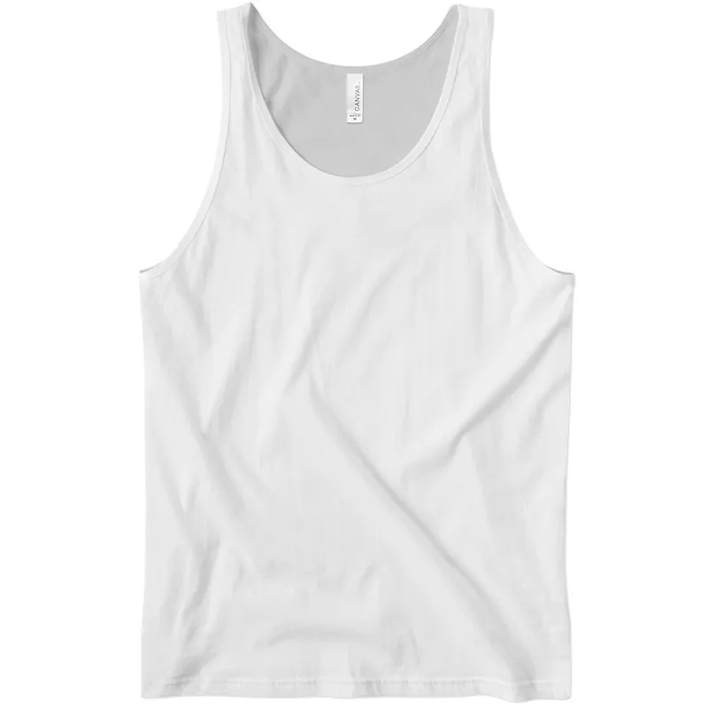 Ringer tank Top Custom Made Pima Cotton and Elastane Tank-tops Ringer Royal Blue Ribbed White Jersey tank Tops
