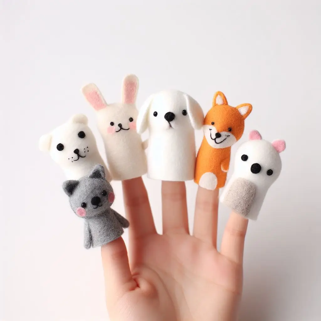 Handmade Felt Finger Puppets for Kids Whimsical Collection of ...