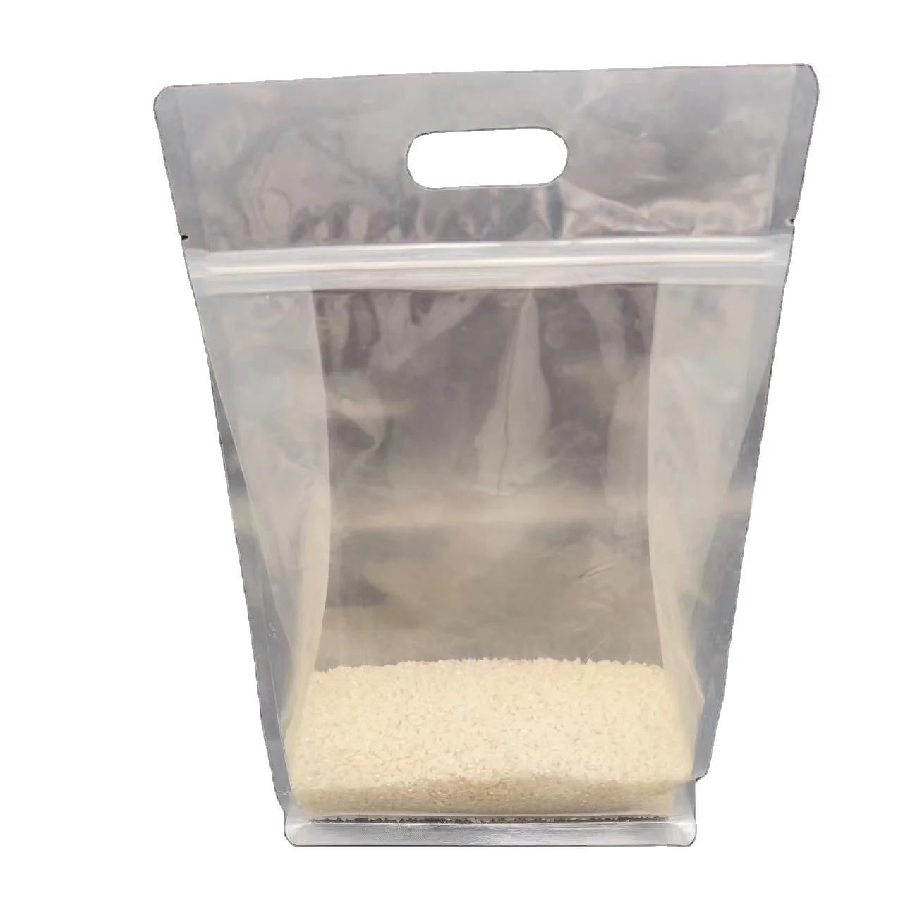 Plastik Zipper Standing Pouch Food Grade Eight Sides Recycled