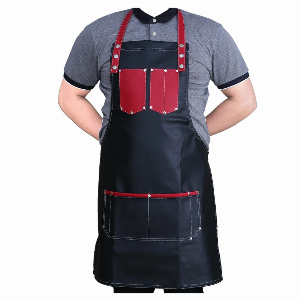 Hairstylist Barber Apron Professional Leather Hairdressing Barber Apron