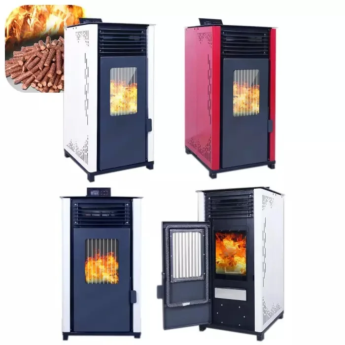 High Efficiency Pellet Fireplace Automatic Feeding Wood Pellet Stove