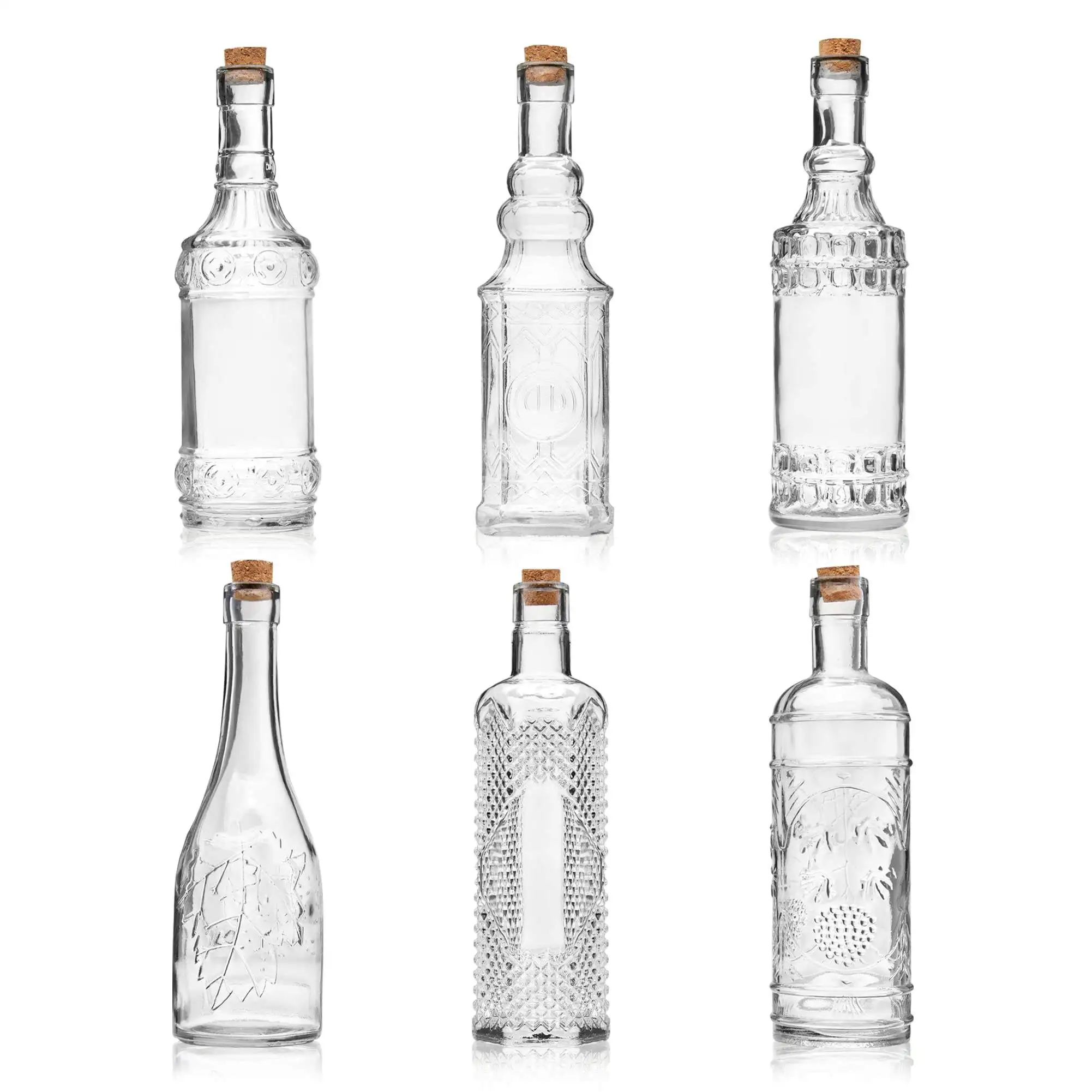 16盎司透明空葡萄酒玻璃瓶果汁饮料玻璃瓶批发 - buy juices glass