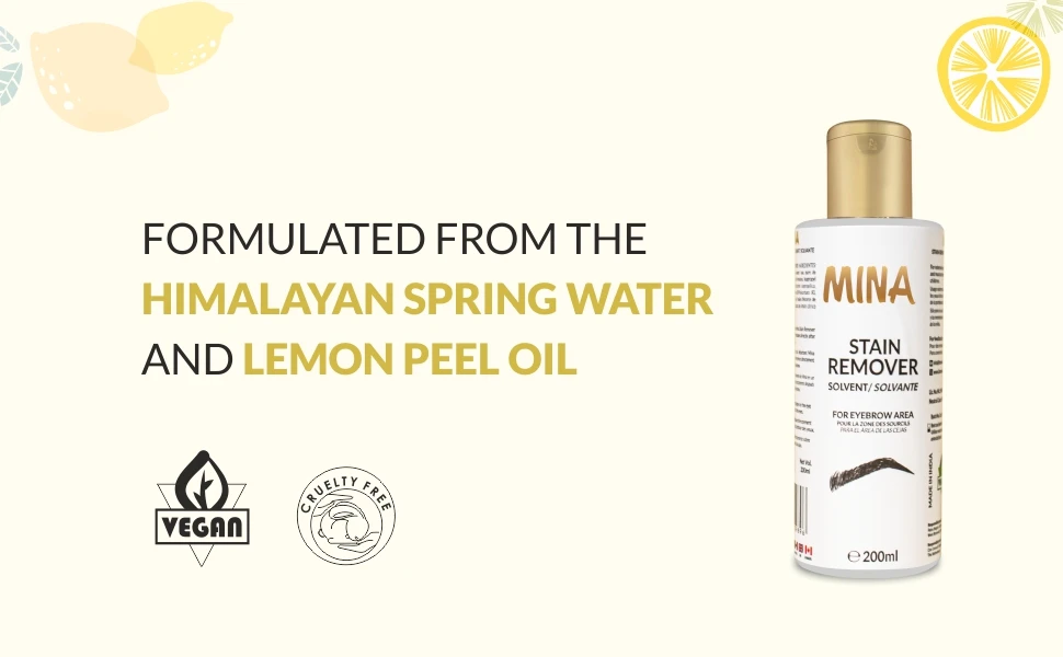 Mina Stain Remover Softly Removes Tint Color From The Skin Around The