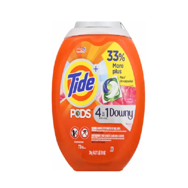 Tide Pods With Downy,Liquid Laundry Detergent Pacs,April Fresh,12 Ct