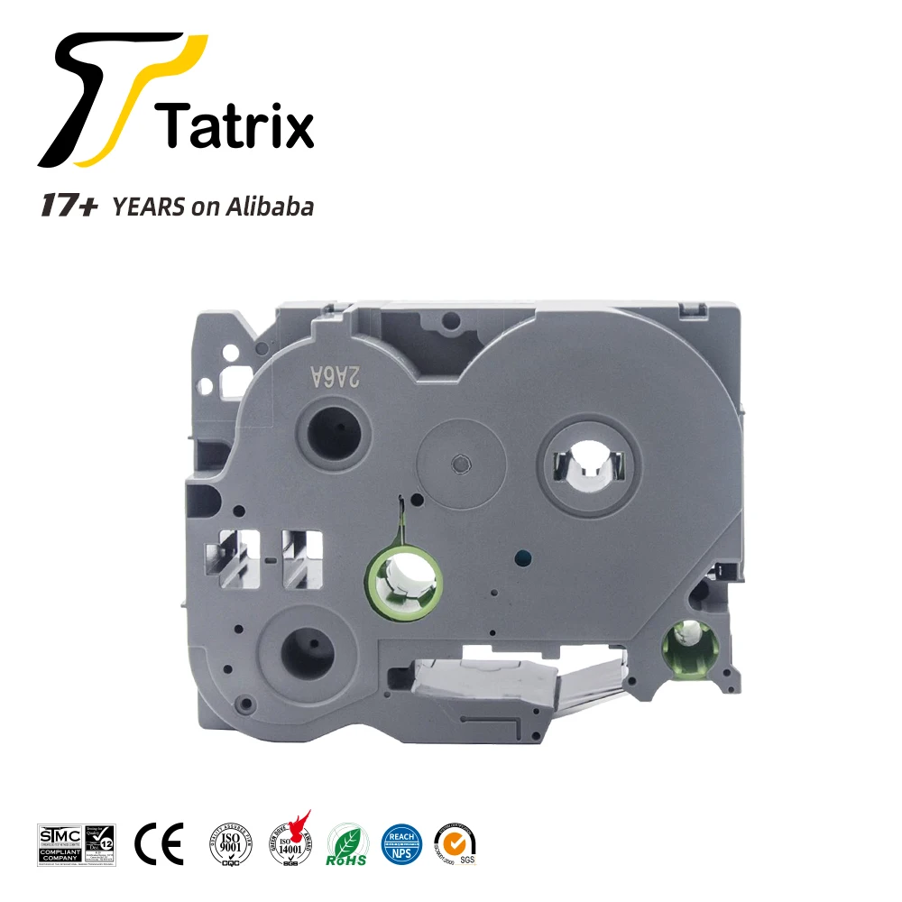 Tatrix Tze-251 Label Tape - Compatible with Brother Printers