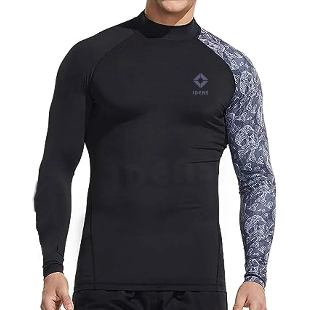 Custom Printed Quality Rash Guard Oem Long Sleeve Long Sleeve Rash