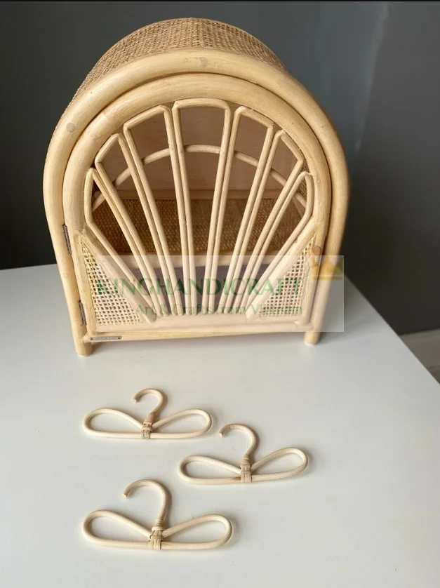 Vintage Design Multi Purpose Natural Rattan For Doll And