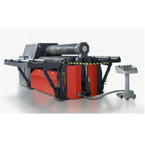 3 Cone Rolling Machine, Max Force or Load: 90-120 Ton, Semi-Automatic Hydraulic Plate Steel Sheet Bending Rolling Machine