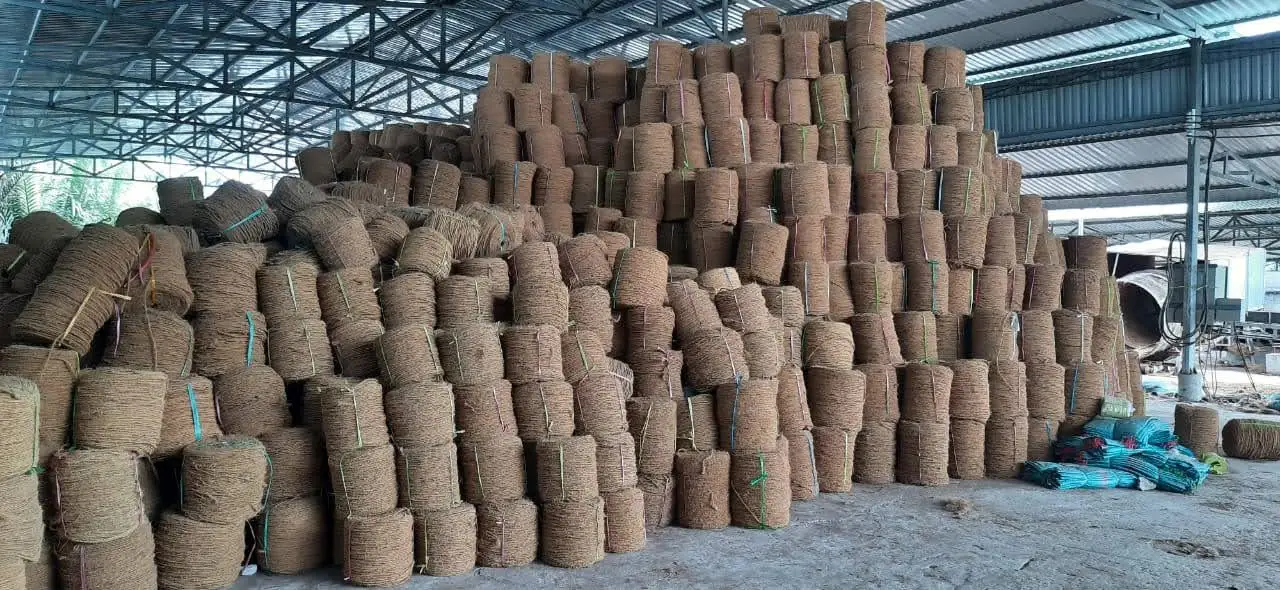 Веревка из кокосового волокна и низкая цена оптовая продажа на заказ упаковочная веревка пеньковая шпагат