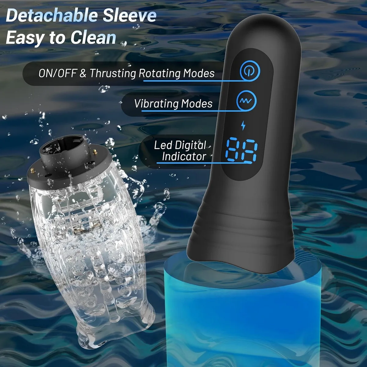Retractable Thrusting Rotating Men Automatic Masturbator Cup Transparent Pocket Pussy Vibrating Male Stroker Adults Oral Sex Toy