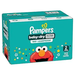 Premium Pampers Swaddlers Diapers - Size 1 - 7, 120 count , 88 Count, Ultra Soft Disposable Baby