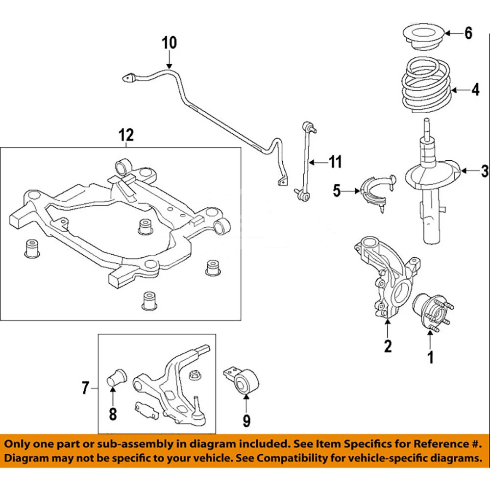 FB5Z18183A DG1Z18183A Suspension Part Shock Absorber Top Mount Strut M... — 4