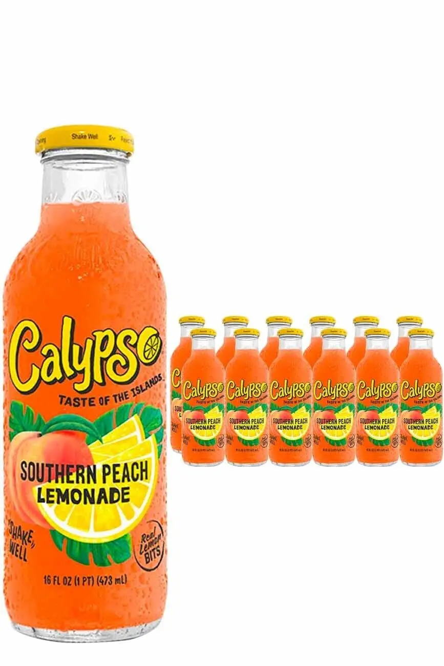 Calypso Paradise Punch Lemonade / Calypso 473ml X 12 Glass Bottles Kiwi ...