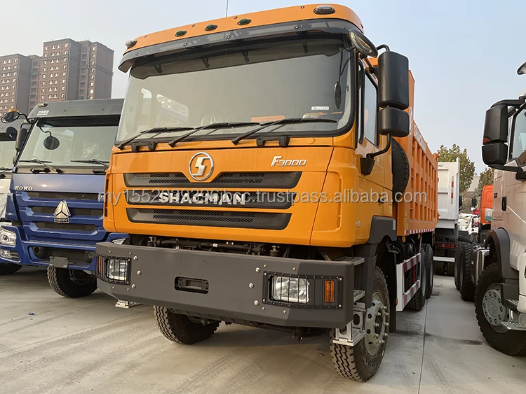 Недорогой б/у дизельный самосвал Euro 2 Shacman объемом 40 куб. М для горных работ F3000 на