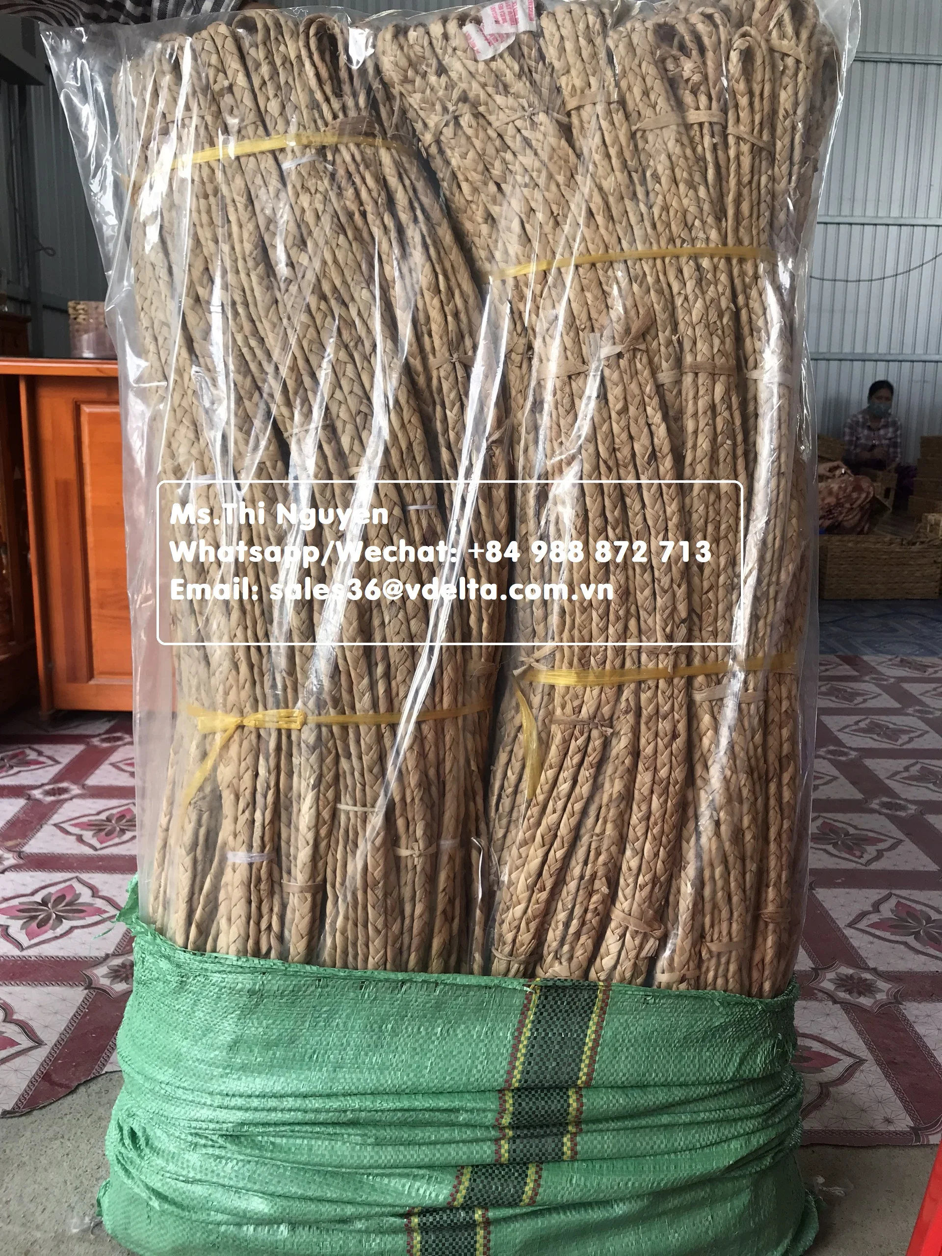 Made In Vietnam Water Hyacinth Triad Rope Water Hyacinth Twisted And Placemat For Furniture 8888