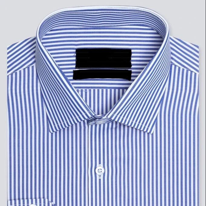 Blue Shirt Cotton/polyester Shirt For Office Wear Men Mens Polo Shirts ...