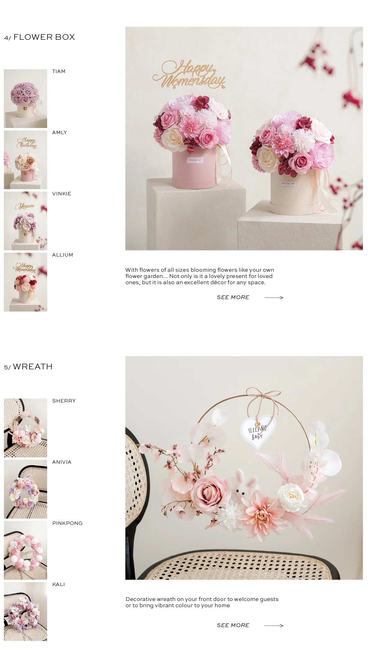 Bouquet Box Zilyn Kalia M Signature Style Colorful Quality Flower Modern Durable Material Silk