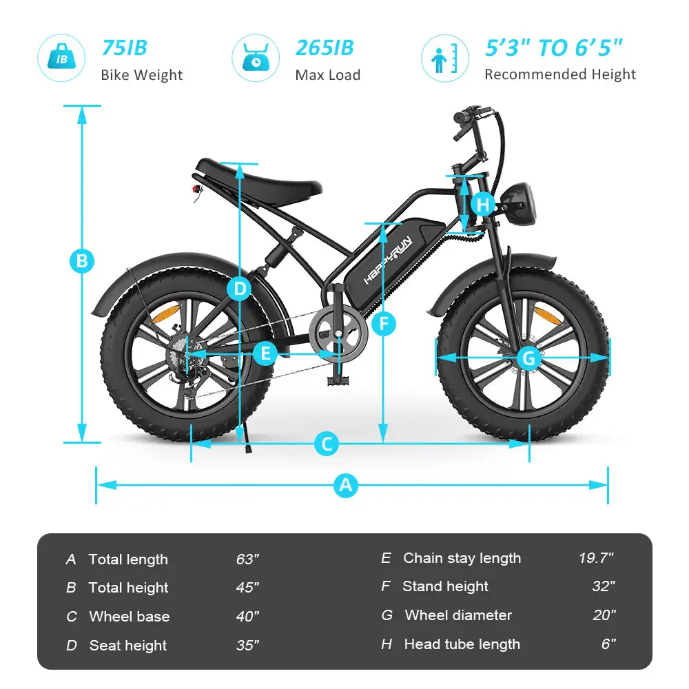 Black City G50 Electric Mountain Bike with Cargo Tank Sale Electric Bike