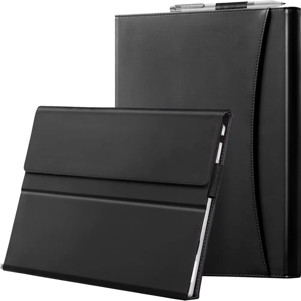 Premium Business Case For Surface Pro 8 Fits Keyboard And Kickstand With Multiple Angle Viewing And Stylus Holder Laudtec
