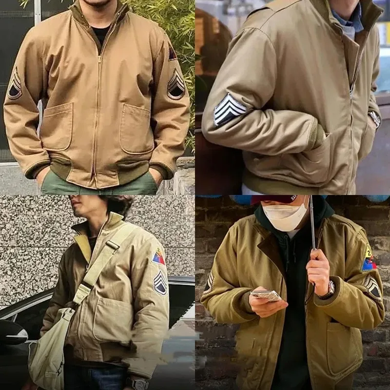 Men's Spring Fury Tanker Jacket Tactical Flight Bomber Combat Jackets Casual Outwear Coats Hombre Plus Size