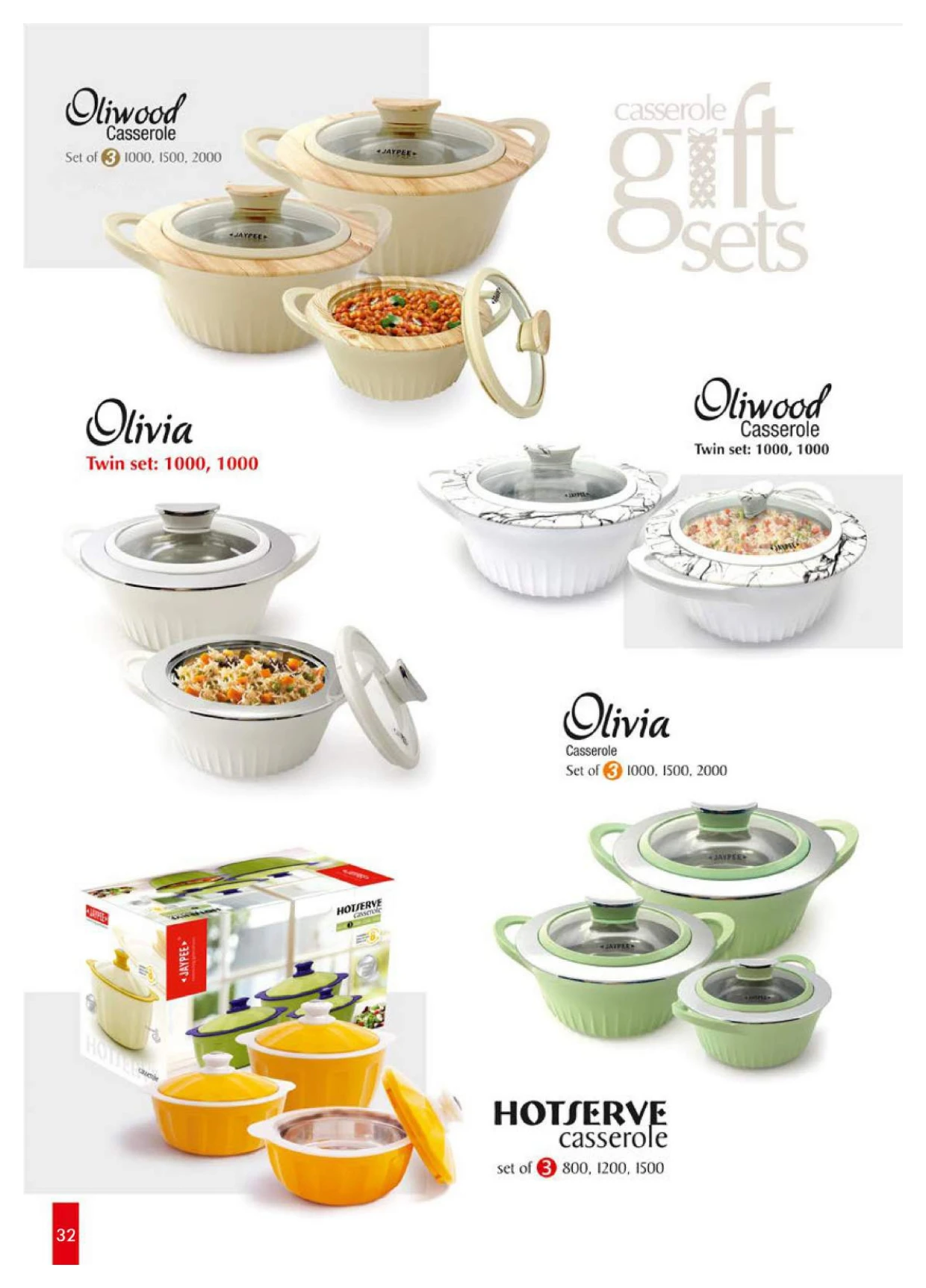 Steel Cookware Set 3 Pcs Casserole Cooking Pot Set  Plastic with Stainless Steel Hot Pot 3 Liter 2 Litre