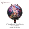 Feux d'artifice Stranger Things ronds de 18 pouces