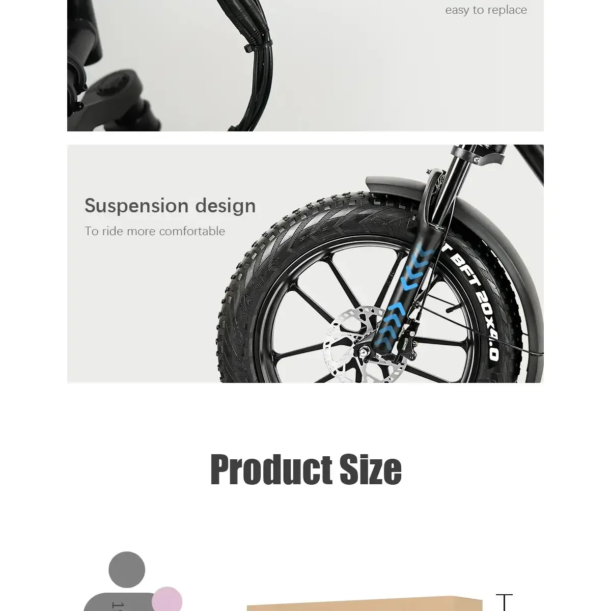 CMACEWHEEL K20 Adventure Electric Bicycle 17Ah Battery Capacity 48v 5 Levels Speed Control Electric Bike Lithium Power Supply