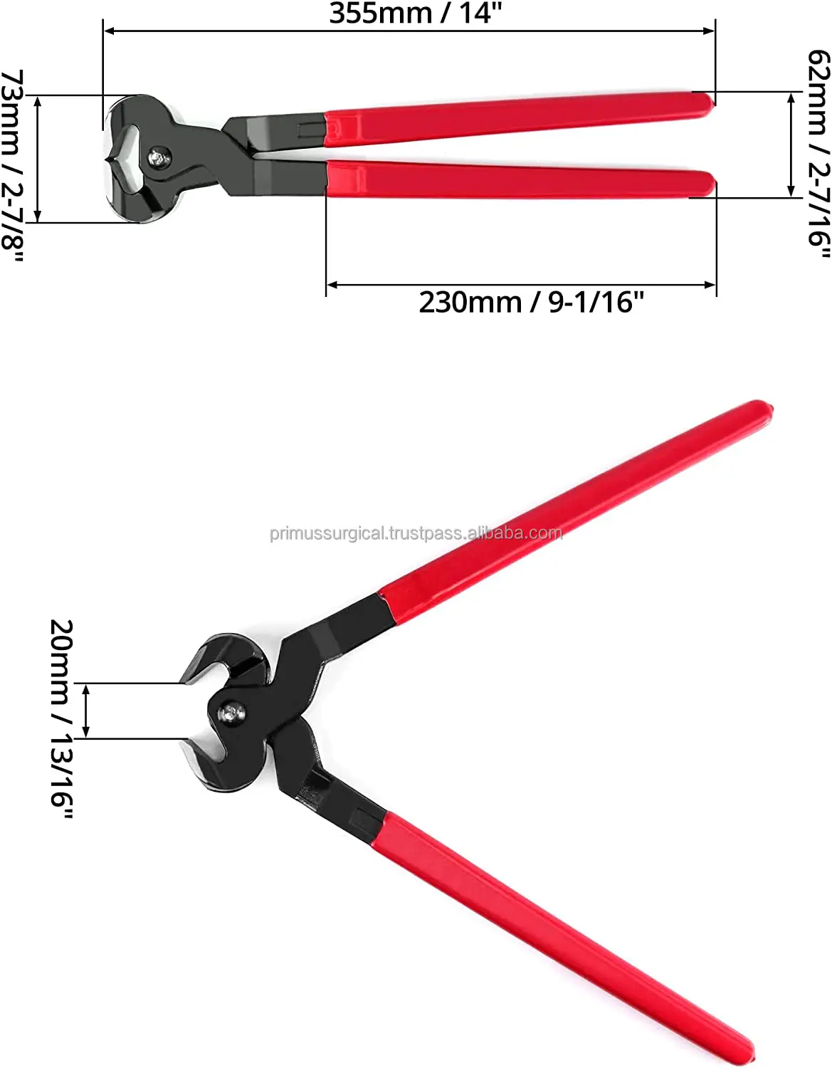 Customized Hoof Nipper Horse Hoof Trimmers With Rubber Grip For Goats