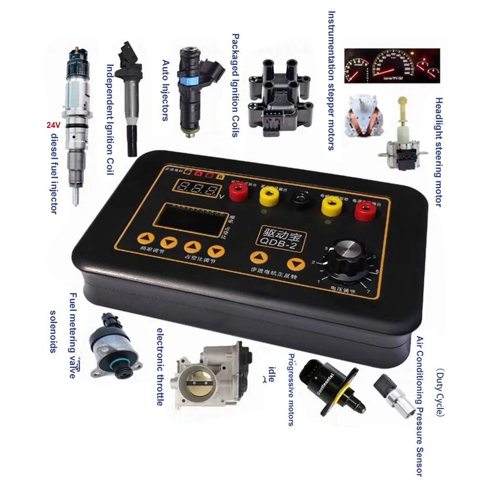 QDB-3A Ignition Coil Tester – Handheld Auto Diagnostic Tool For Sensors & PWM Signals-803419