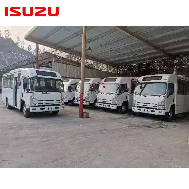 ISUZU MiniBus Diesel 4x2 LHD RHD Factory Customized City Passenger Car / 10-23 Seats Japanese School Bus Qingling ISUZU Mini Bus