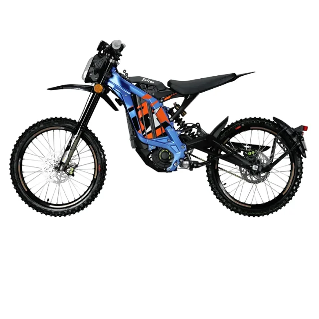 New Ebike 60v 6000w Mid Drive Off Road Electric Motorcycle 38ah Long