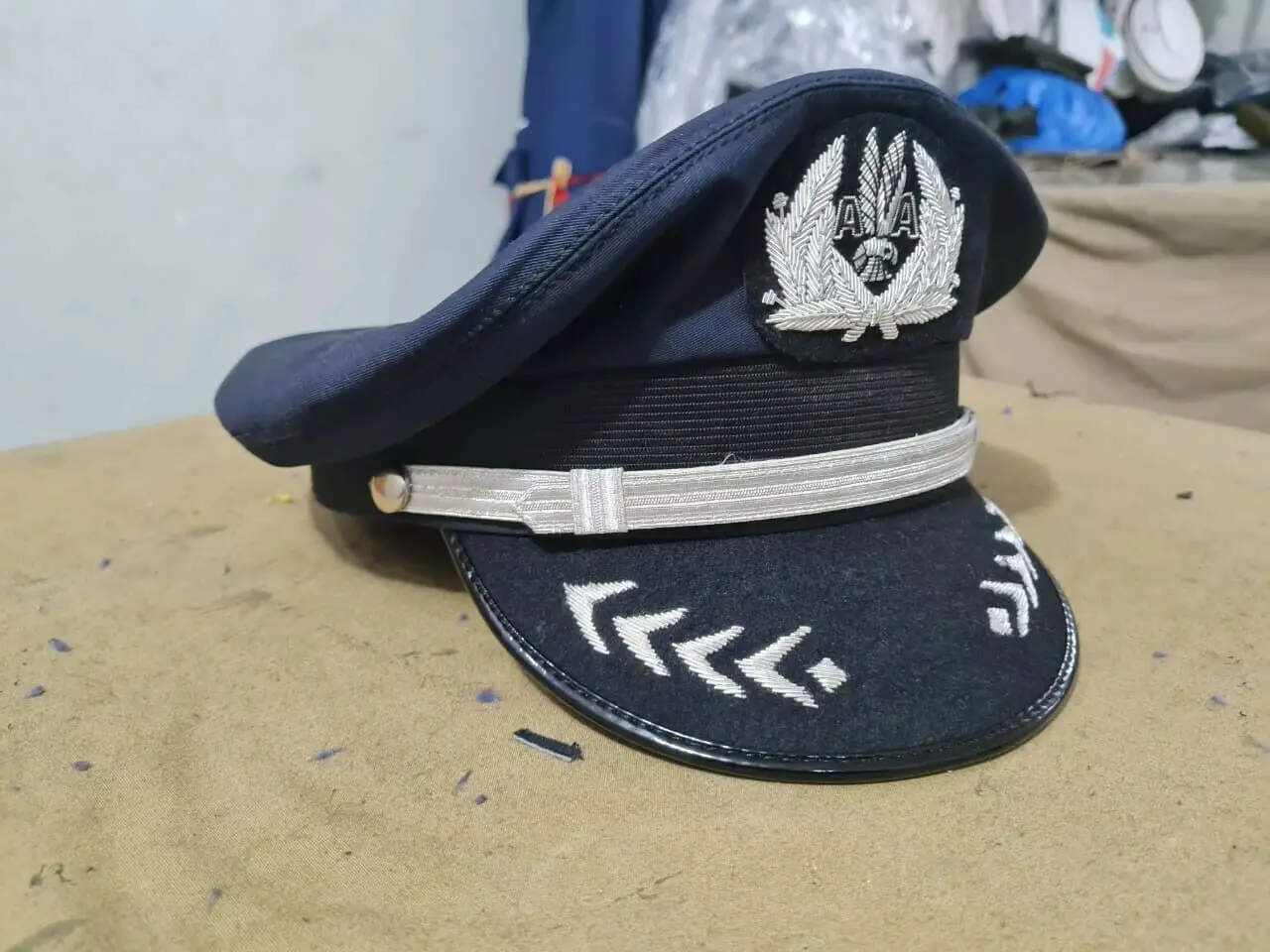 Custom Vintage American Airlines Pilot Hat Embroidery Reproduction Cap ...