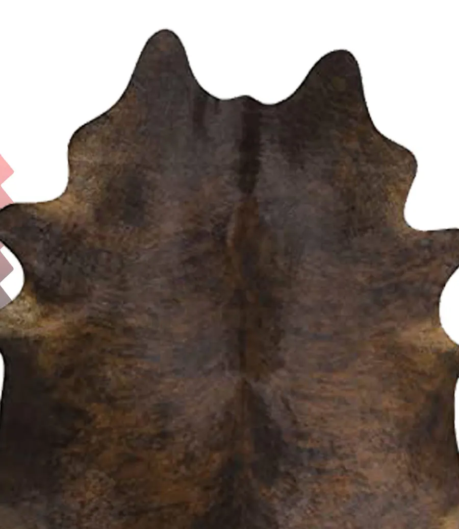 100 Natural Leather Cowhide Rug Premium Quality Antique Carpet Dark