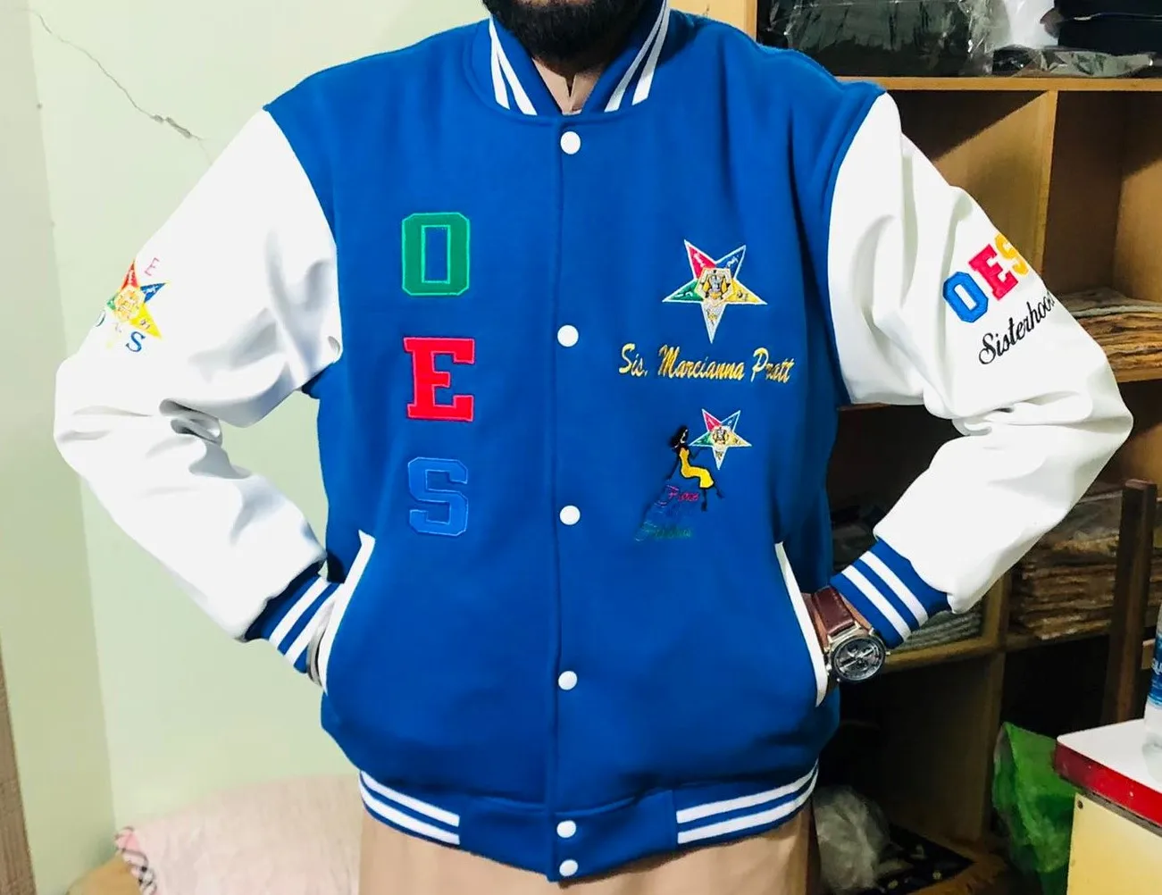 Customised Jacket Oes Order Of The Eastern Star Varsity Jackets Custom ...