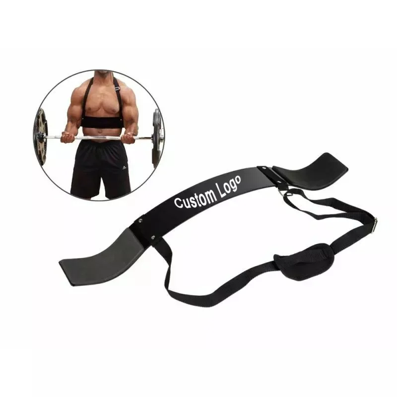 GAF Adjustable Curl bar with Weights Weight Lifting Equipment Spotter Arms Blaster for Biceps Chest Workout Neck Support