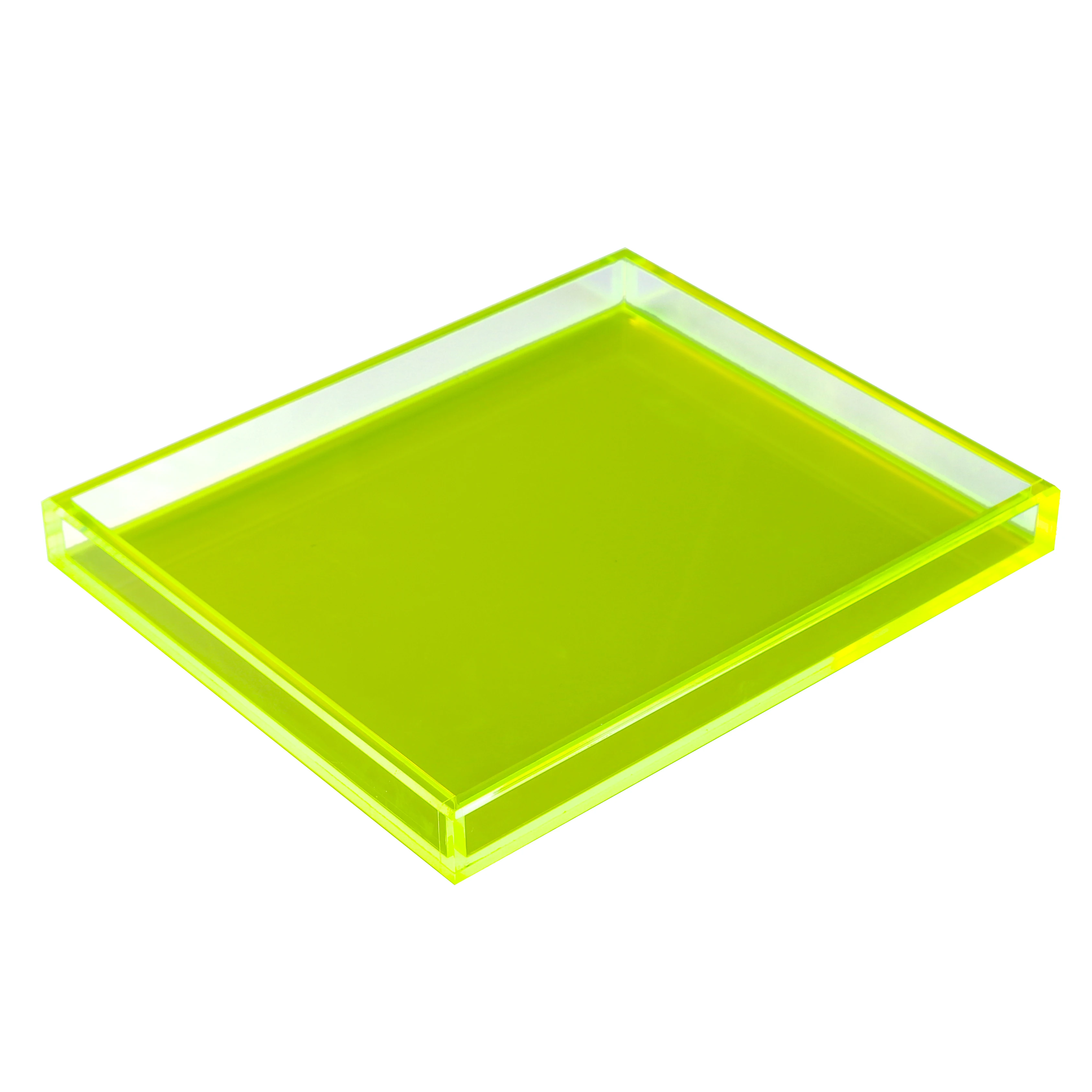 Plasticpro Plateaux de service rectangulaires en plastique - 22,9 x 33 cm -  Plat de fête jetable (12, blanc)