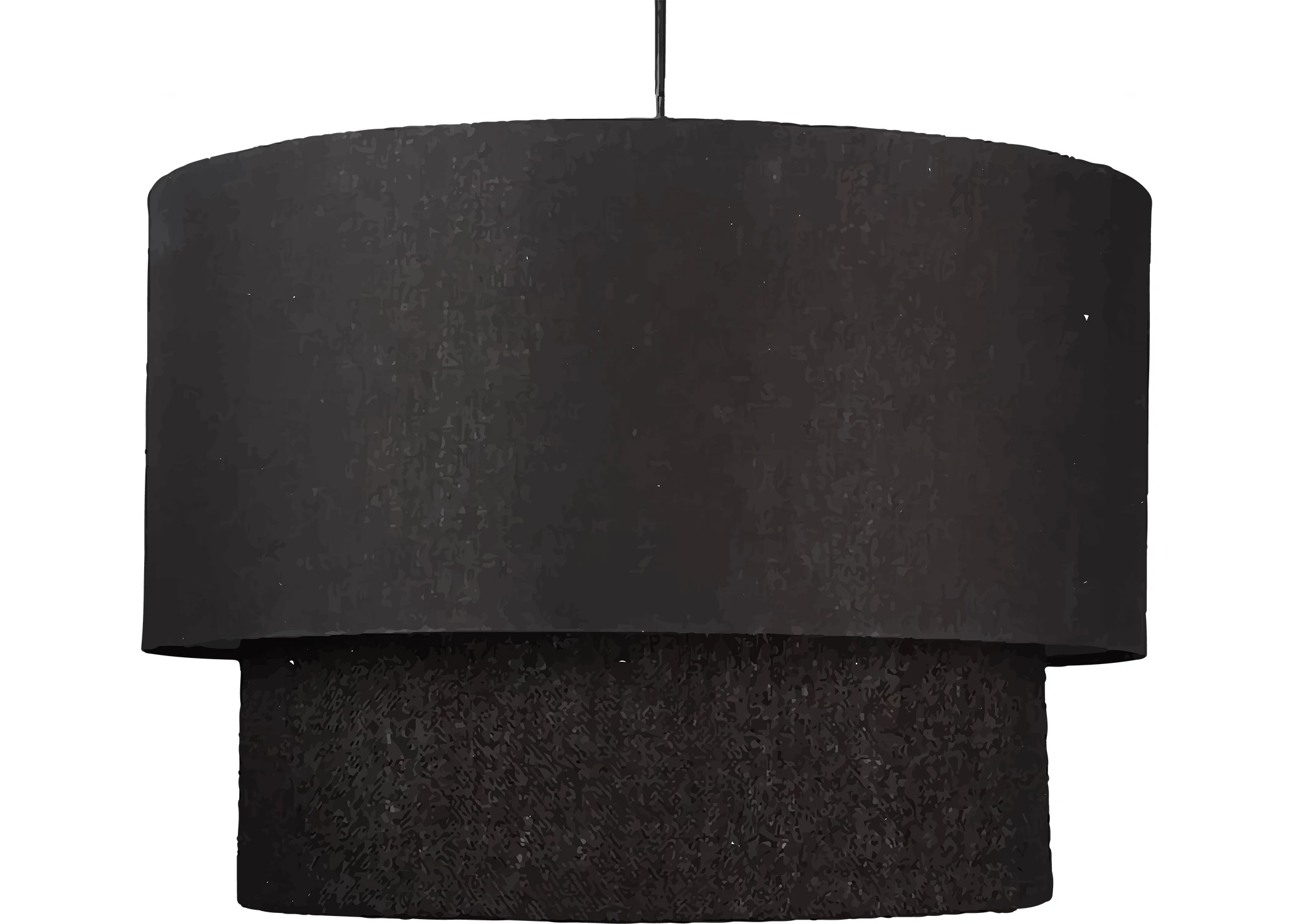 Black Led Pendant Light Nordic Design Fabric Modern Luminous Lamp Lighting Living Packing Room Pcs Hotel Color Support