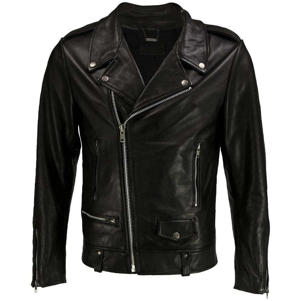 Top Selling Men's jacket Winter Fashion Genuine Leather with Stand