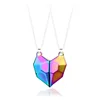 Colorful couple necklaces