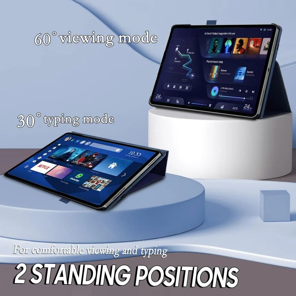 product ultra thin pu leather magic case for ipad pro 13 inch m4 2024 7th generation flip cover shock resistant laudtec-5