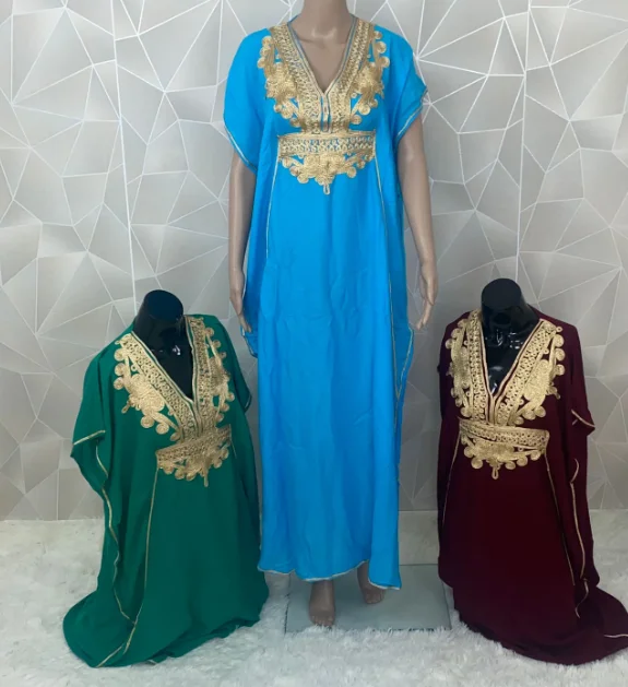 Moroccan Gandoura For Women Standard Size Moroccan Design Abaya Dress ...