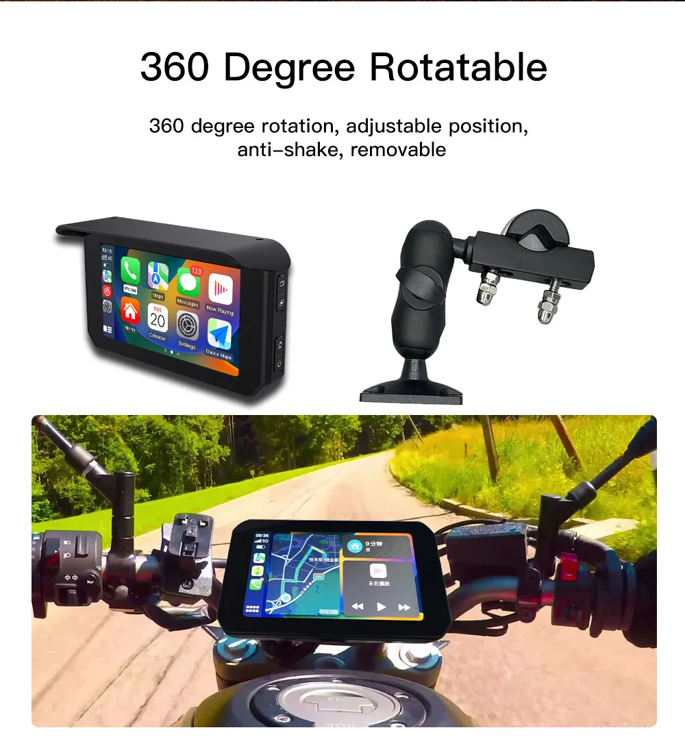 Autoabc Android Portable Gps Navigation Maps Gps Motorcycle 5 Inch