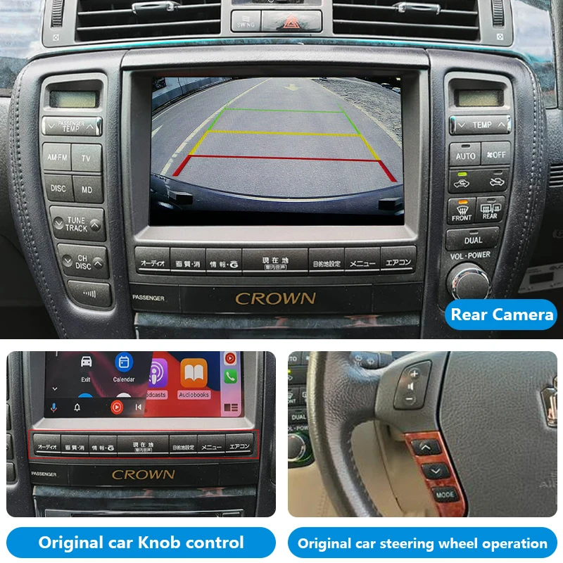 トヨタ Crown GRS180 GRS181 GRS182 用 ワイヤレス Apple CarPlay