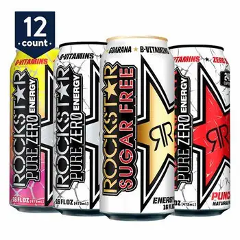 Rockstar Sugar Free Energy Drink,16oz Cans (12 Pack) (packaging May ...