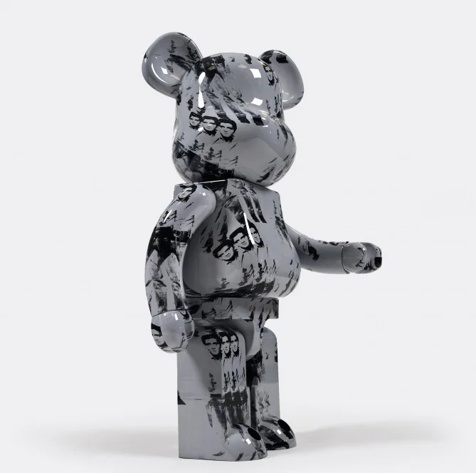 High 100 Real Carbon Fiber Bearbrick Fiberglass Chrome