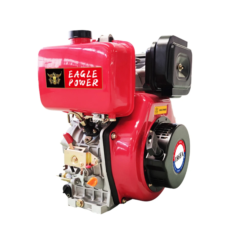 Small 186f 186fa Electric Start Single Cylinder 13hp Motor Diesel Machinery Engines