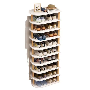 Modern Simple Multi-Layer Stackable Shoes Organizer New Fashion Narrow Vertical Shoe Rack for Bedroom Living Room Furniture