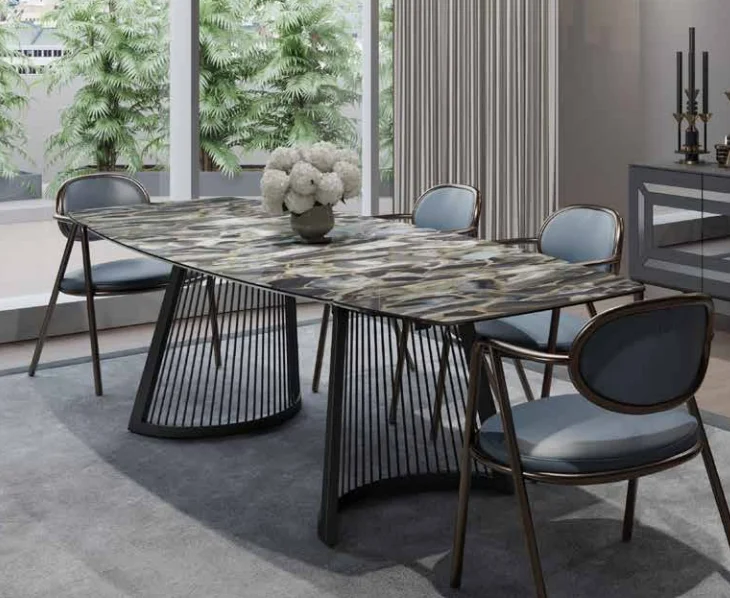 VF Contemporary Marble Living Room Table