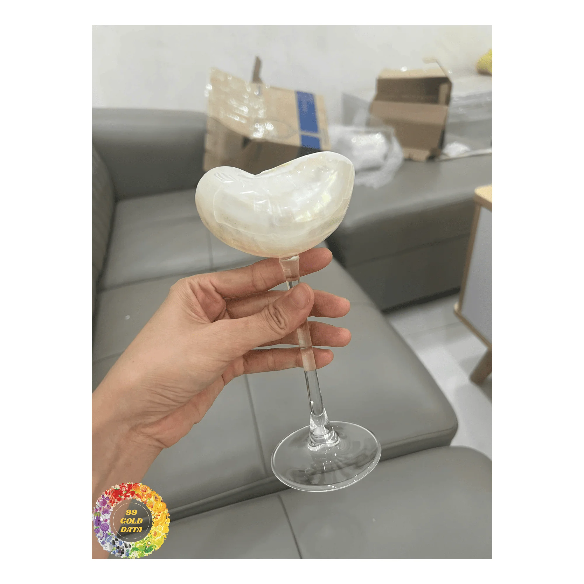 Bicchieri da vino a forma di conchiglia, in argento, da cocktail, da spiaggia, per matrimoni, champagne, regali per damigelle d'onore