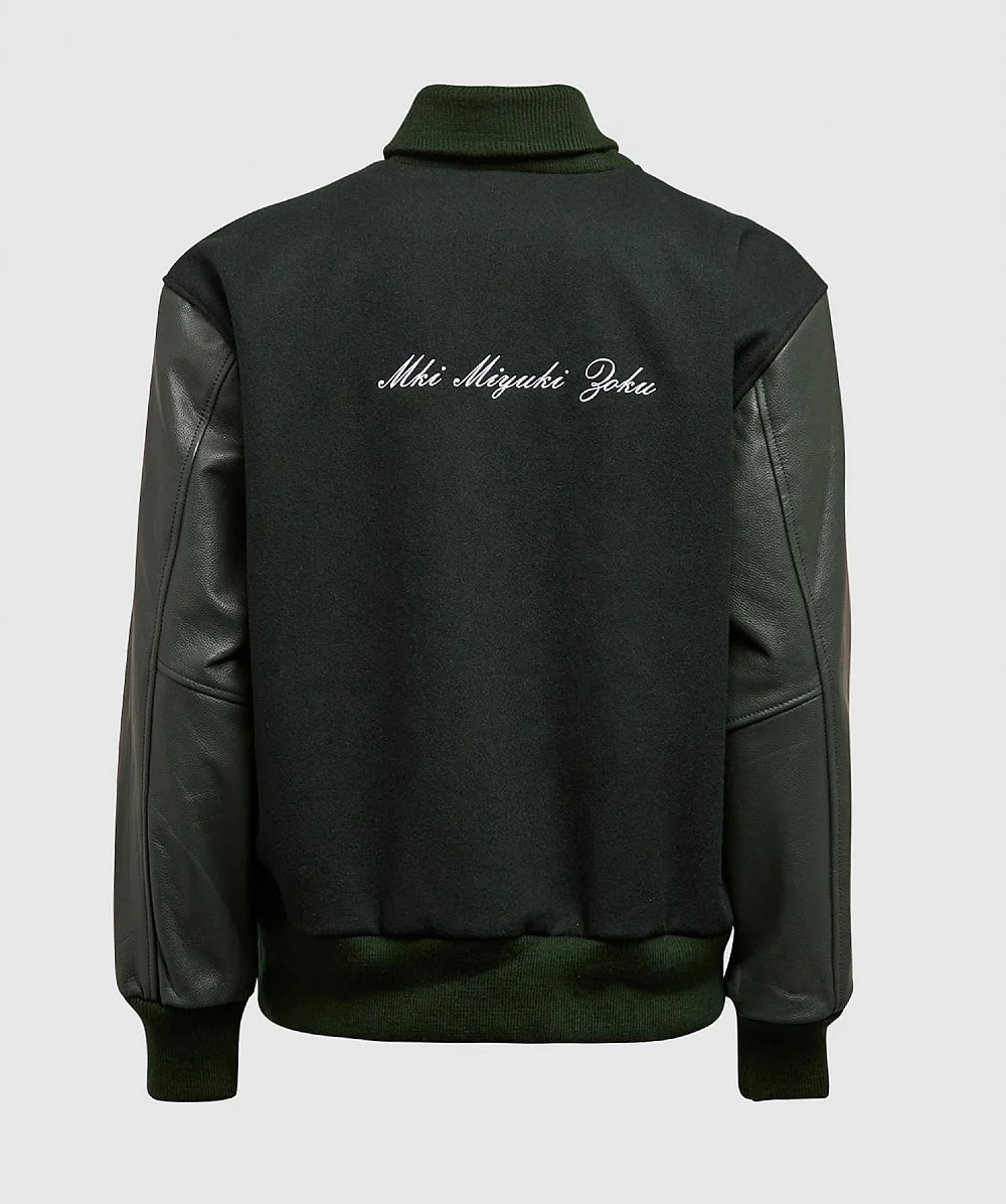 OEM Custom Chain Chenille Patch Embroidery Leather Sleeve Vintage Baseball Letterman Varsity Jacket for Men